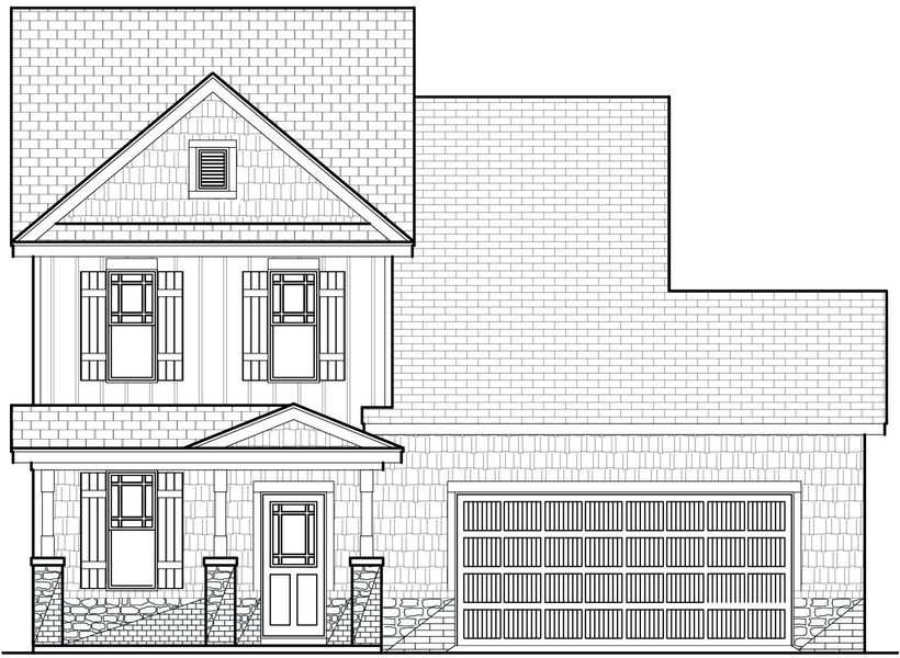 Representative rendering of the exterior for the Sequoia II by RiverWILD Homes (Image 1). Representative rendering of the exterior for the Sequoia II by RiverWILD Homes (Image 1).