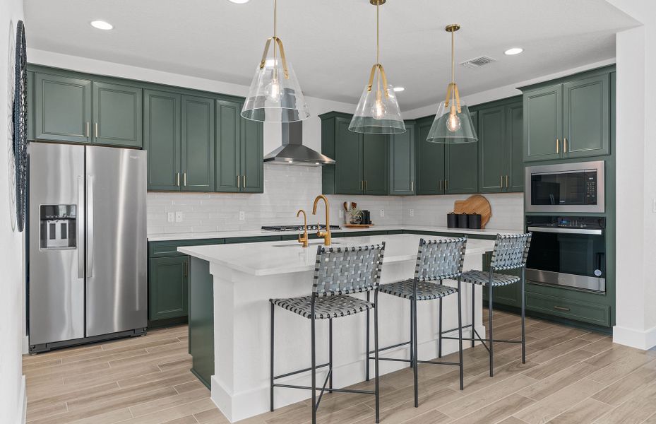 Furnished interior view inside a new home in Bison Ridge, San Antonio (Image 6).