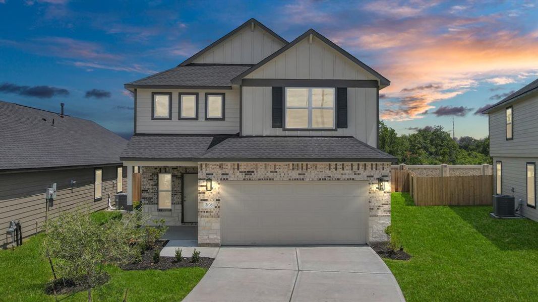 Welcome home to 2106 Emerald Diamond Ct located in Winfield lakes and zoned to Fort Bend ISD.