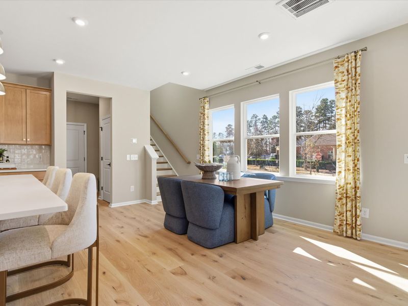 Representative furnished interior of a home built from the Elizabeth by Tri Pointe Homes in Amplitude, Charlotte (Image 5). Representative furnished interior of a home built from the Elizabeth by Tri Pointe Homes in Amplitude, Charlotte (Image 5).