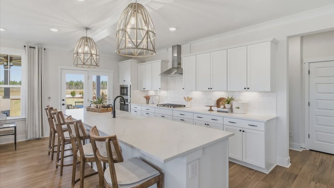 Representative furnished interior of a home built from the Brier Creek by DRB Homes in Sanctuary at Panther Creek, Durham (Image 8).