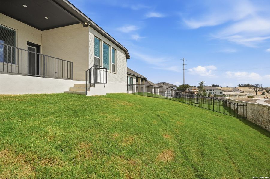 Exterior details and patio area of a home in Esperanza 50's, Boerne (Image 29).