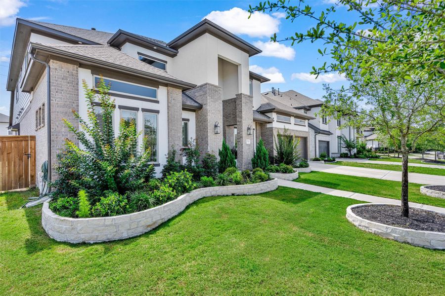 Beautiful landscaping gives your new home wonderful curb appeal.