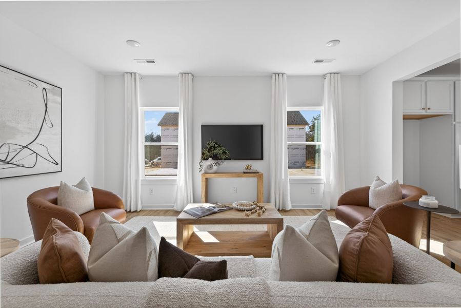 Furnished interior view inside a new home in Copper Ridge at Flowers Plantation, Clayton (Image 12).