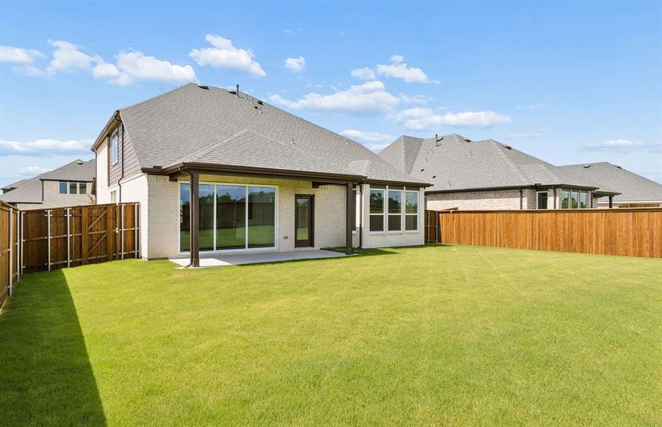 Oversized fenced-in backyard