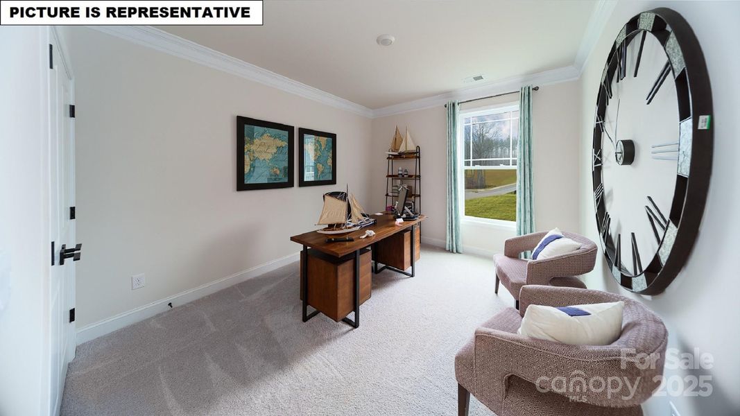 Furnished interior view inside a new home in Falls Cove, Troutman (Image 28).