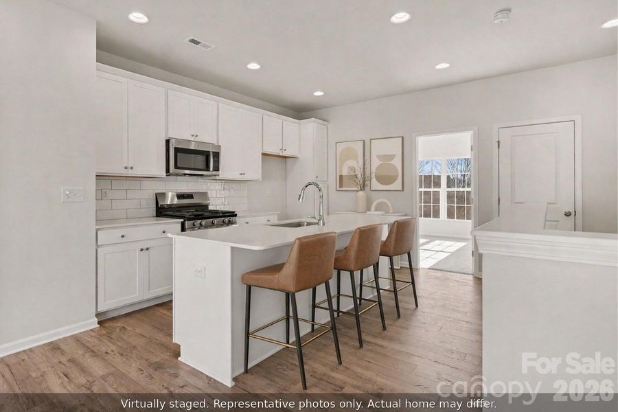 Furnished interior view inside a new home in , Charlotte (Image 10).