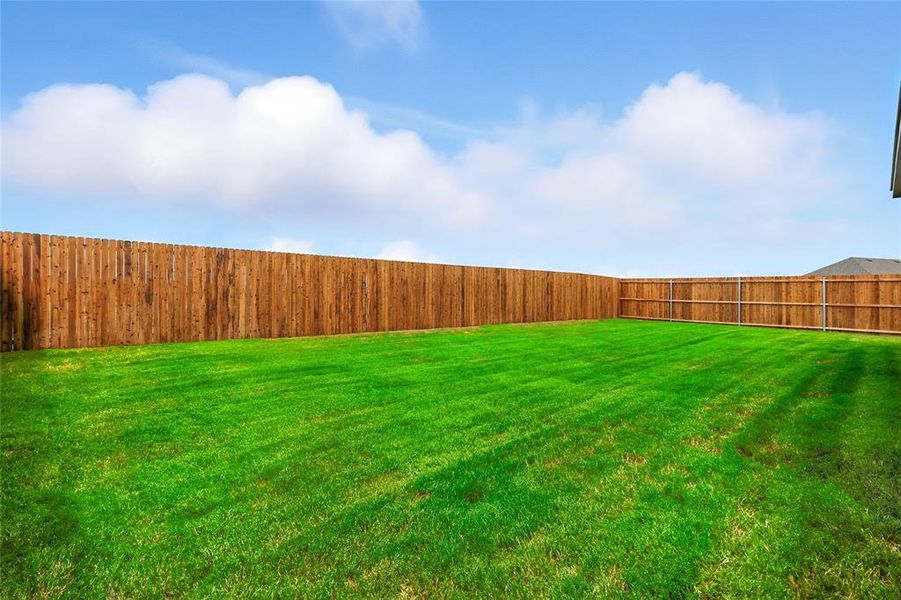 View of fenced backyard View of fenced backyard