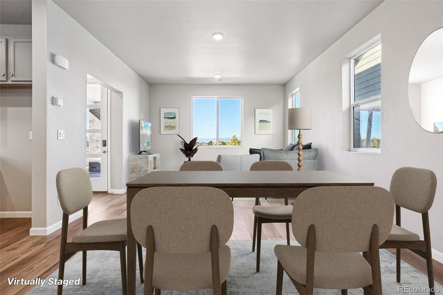 Furnished interior view inside a new home in Parkway at Prairie Center Village, Brighton (Image 6).