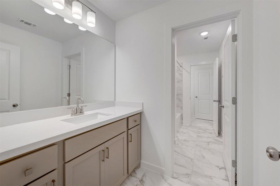 Furnished interior view inside a new home in Barksdale, Leander (Image 12).