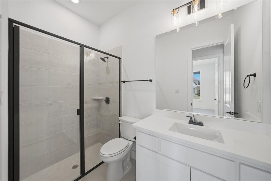 Furnished interior view inside a new home in Estates at Rockhill, Frisco (Image 18).