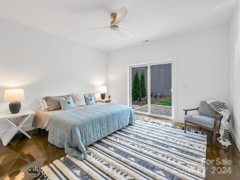 bedroom #3 with slider to back yard bedroom #3 with slider to back yard