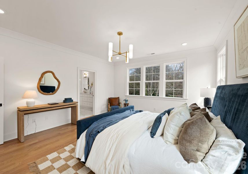 Furnished interior view inside a new home in , Charlotte (Image 11).