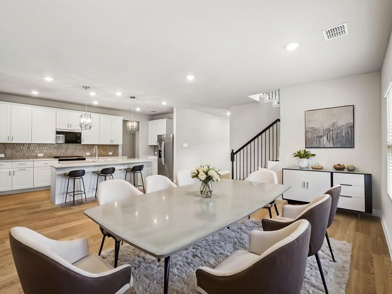 Furnished interior view inside a new home in Eastridge - Signature Series, McKinney (Image 3).