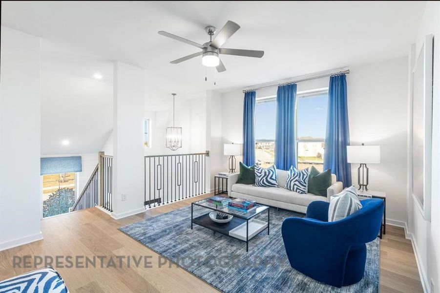 Furnished interior view inside a new home in Mosaic: 40ft. lots, Celina (Image 10).