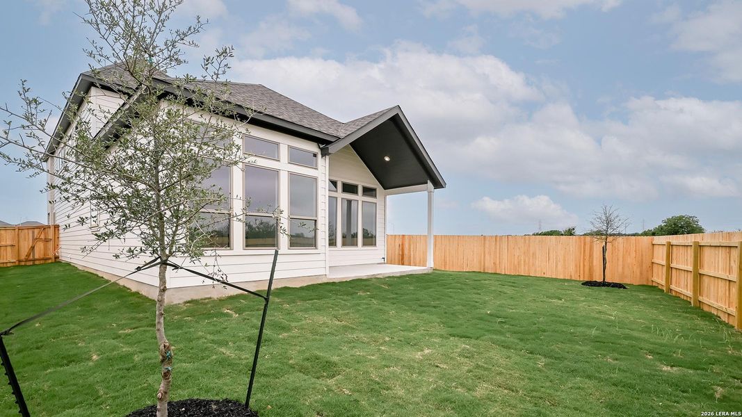 Exterior details and patio area of a home in The Parklands, Schertz (Image 3). Exterior details and patio area of a home in The Parklands, Schertz (Image 3).