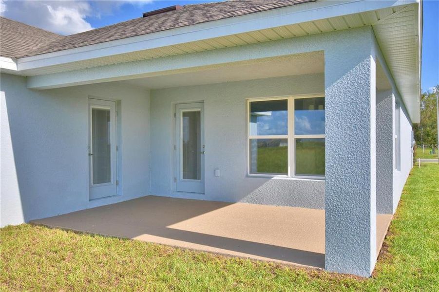 Exterior details and patio area of a home in Knights Landing, Lakeland (Image 16).