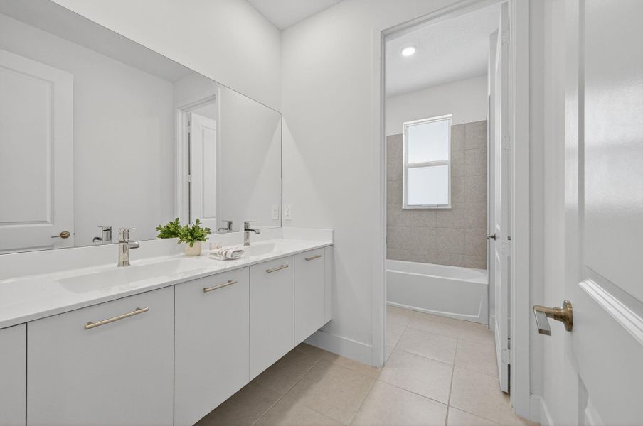 Furnished interior view inside a new home in , Davie (Image 16).