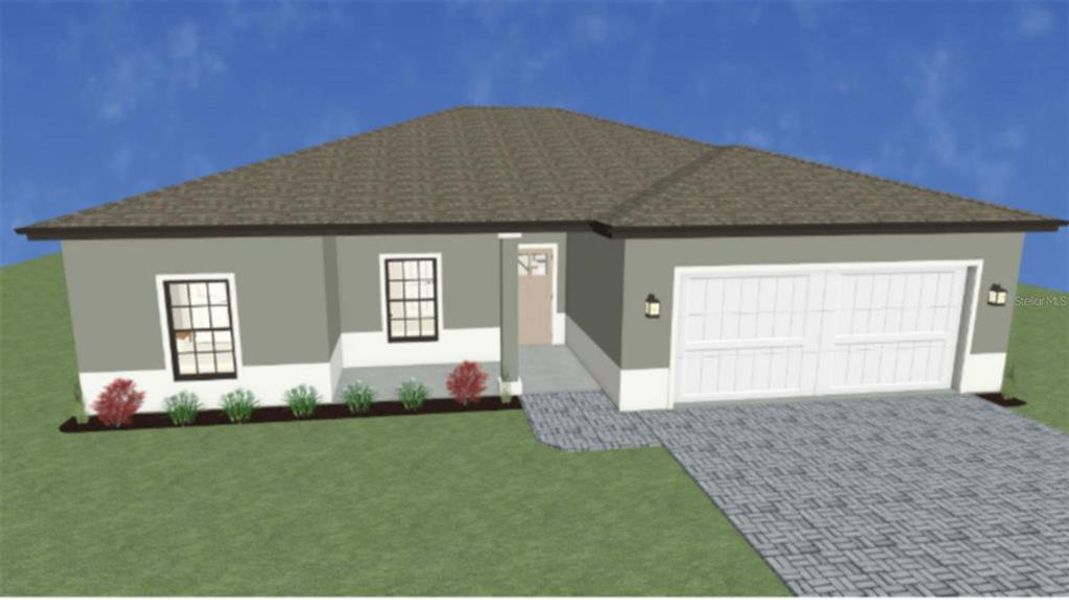 Front exterior of a new home in , Port Charlotte, FL, highlighting curb appeal (Image 25). Front exterior of a new home in , Port Charlotte, FL, highlighting curb appeal (Image 25).