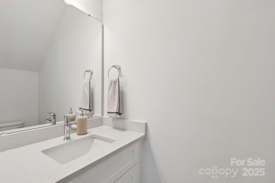 Downstairs powder room