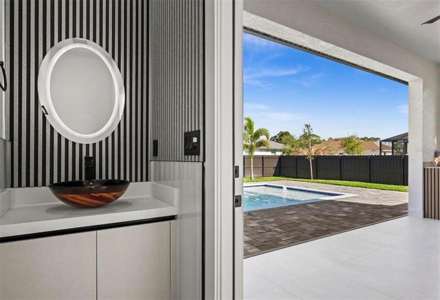 Exterior details and patio area of a home in , Cape Coral (Image 28). Exterior details and patio area of a home in , Cape Coral (Image 28).