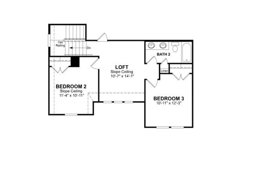 2D floor plan layout of this home in Sienna: Signature Series, Missouri City, TX (Image 4). 2D floor plan layout of this home in Sienna: Signature Series, Missouri City, TX (Image 4).