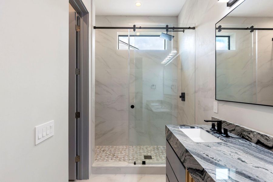 Furnished interior view inside a new home in , The Woodlands (Image 13).