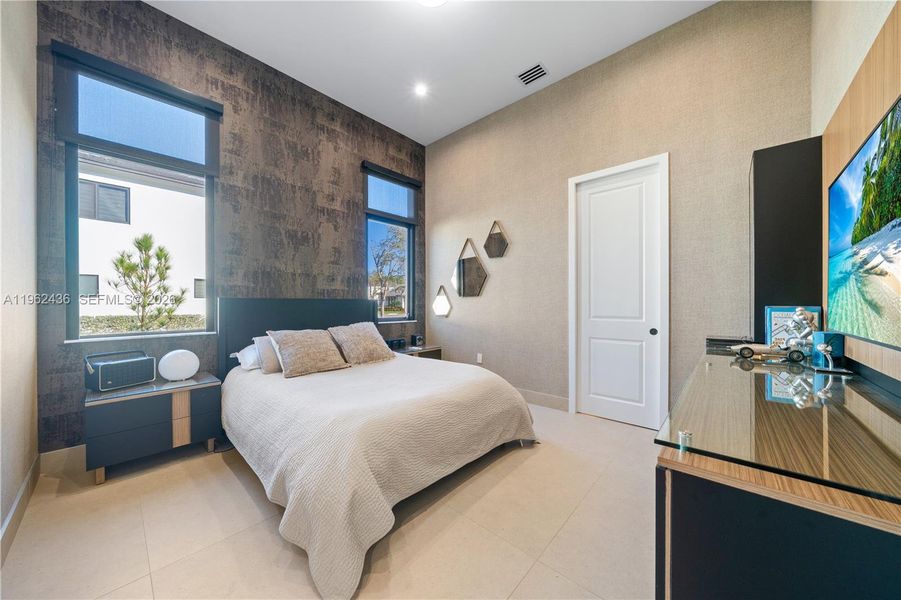 Furnished interior view inside a new home in , Miami (Image 15). Furnished interior view inside a new home in , Miami (Image 15).