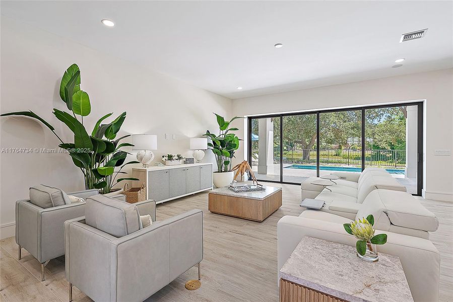 Furnished interior view inside a new home in , Tequesta (Image 20).