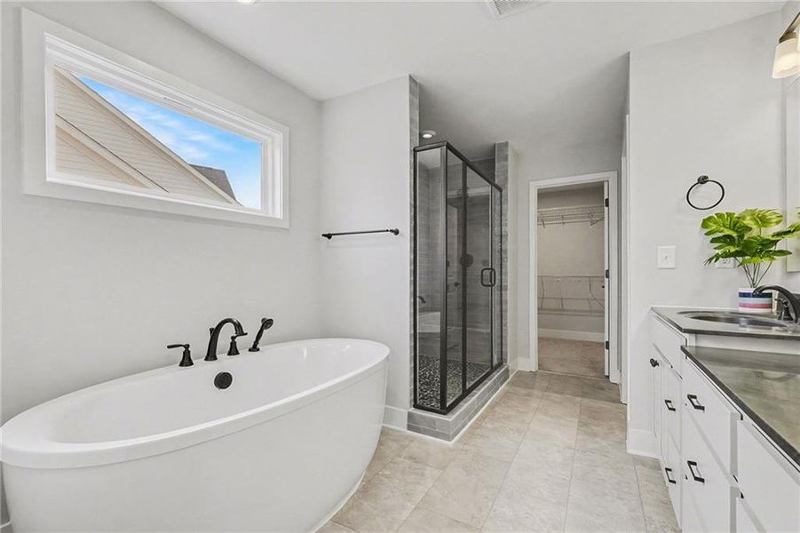 Furnished interior view inside a new home in , Hoschton (Image 11).