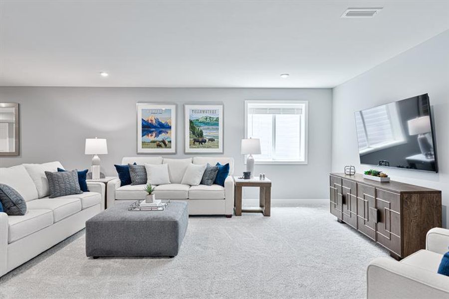 Representative furnished interior of a home built from the Anderson by Ryan Homes in Canterbrook Farms, Fountain Inn (Image 40).
