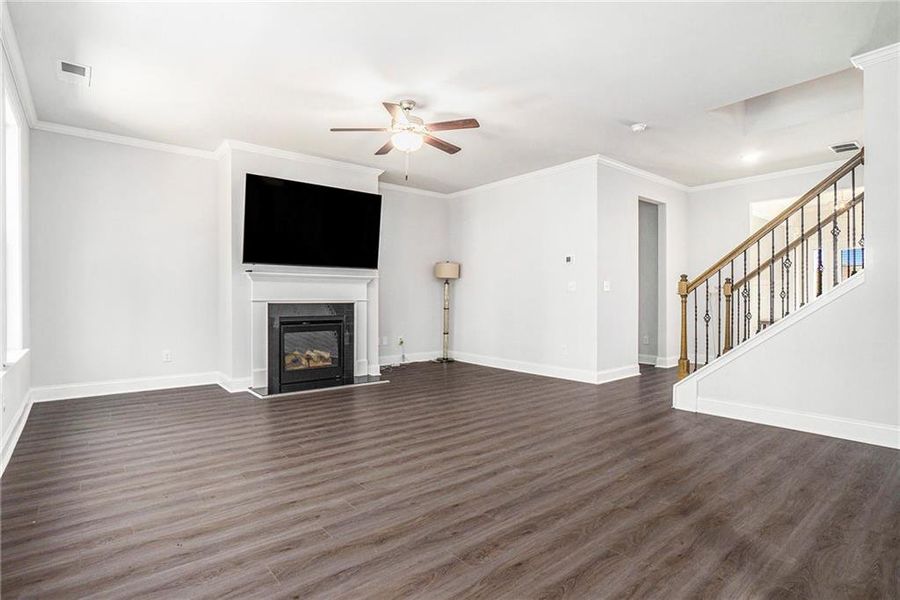 Spacious, unfurnished interior of a new home in Paces Estates, Lithia Springs (Image 23). Spacious, unfurnished interior of a new home in Paces Estates, Lithia Springs (Image 23).