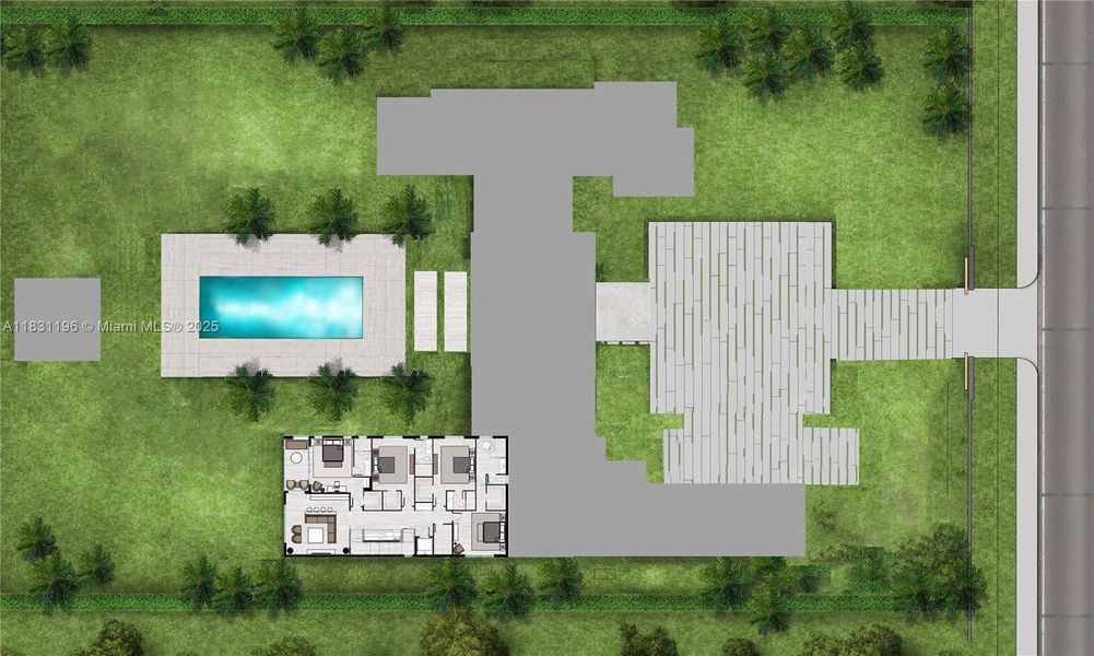 2D floor plan layout of this home in , Southwest Ranches, FL (Image 5). 2D floor plan layout of this home in , Southwest Ranches, FL (Image 5).