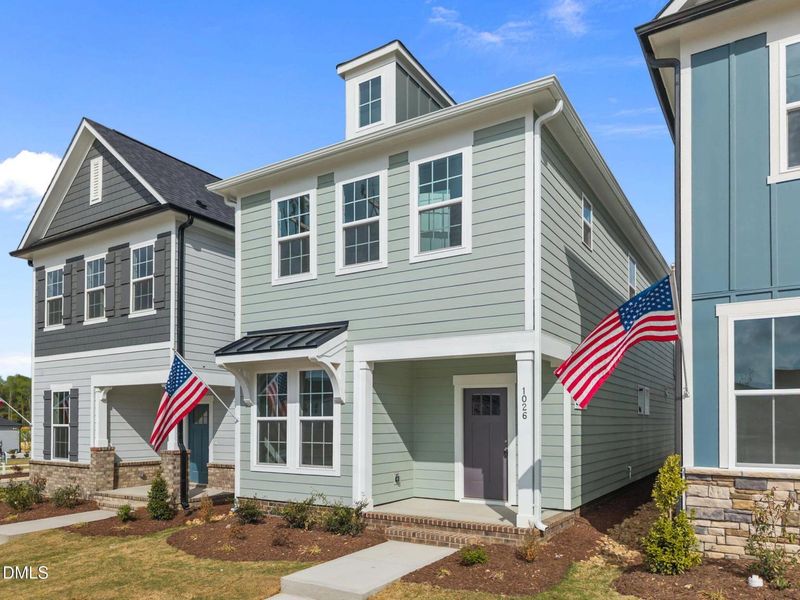 Front exterior of a new home in Forestville Yard, Knightdale, NC, highlighting curb appeal (Image 19).