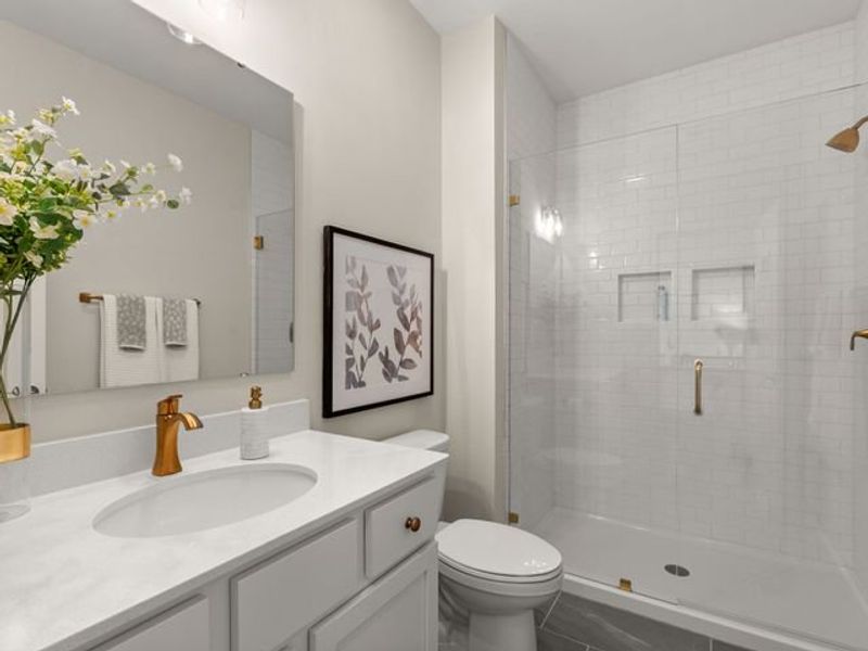 Representative furnished interior of a home built from the Montcrest by True Homes in Whispering Hills, Locust (Image 27).