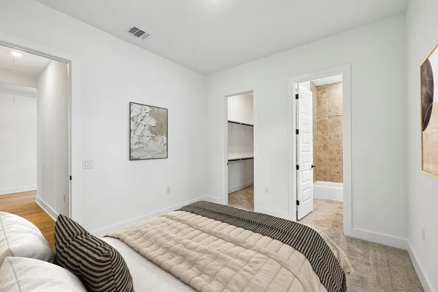 Furnished interior view inside a new home in Easton Park, Austin (Image 19). Furnished interior view inside a new home in Easton Park, Austin (Image 19).