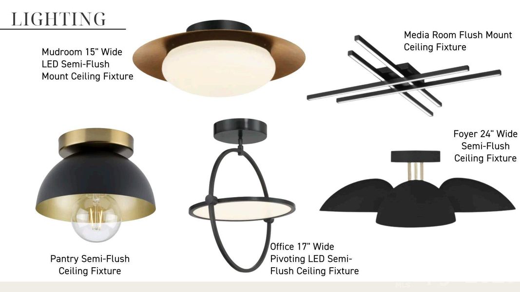 Design subject to change based on pricing and availability