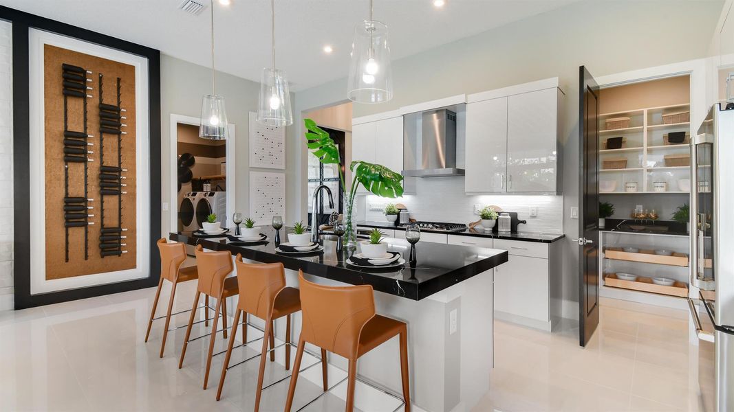 Furnished interior view inside a new home in Mosaic, Port St. Lucie (Image 10).