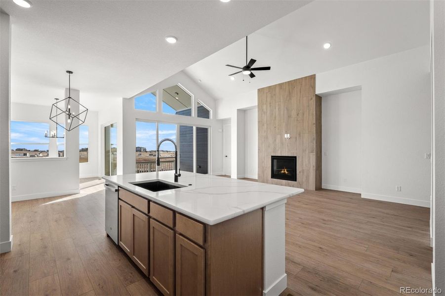 Furnished interior view inside a new home in Wolf Ranch - Enclave Collection, Colorado Springs (Image 8).