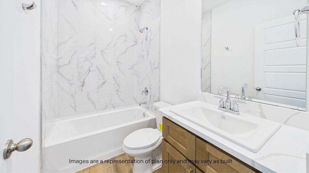 Furnished interior view inside a new home in Westmont, Lubbock (Image 19).