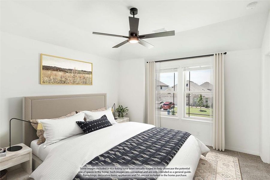 Furnished interior view inside a new home in Chaparral Park, Oak Point (Image 12). Furnished interior view inside a new home in Chaparral Park, Oak Point (Image 12).