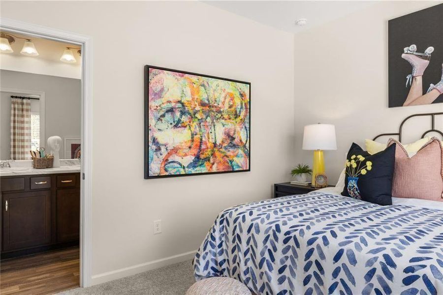 Furnished interior view inside a new home in Oakmont, Dallas (Image 47).