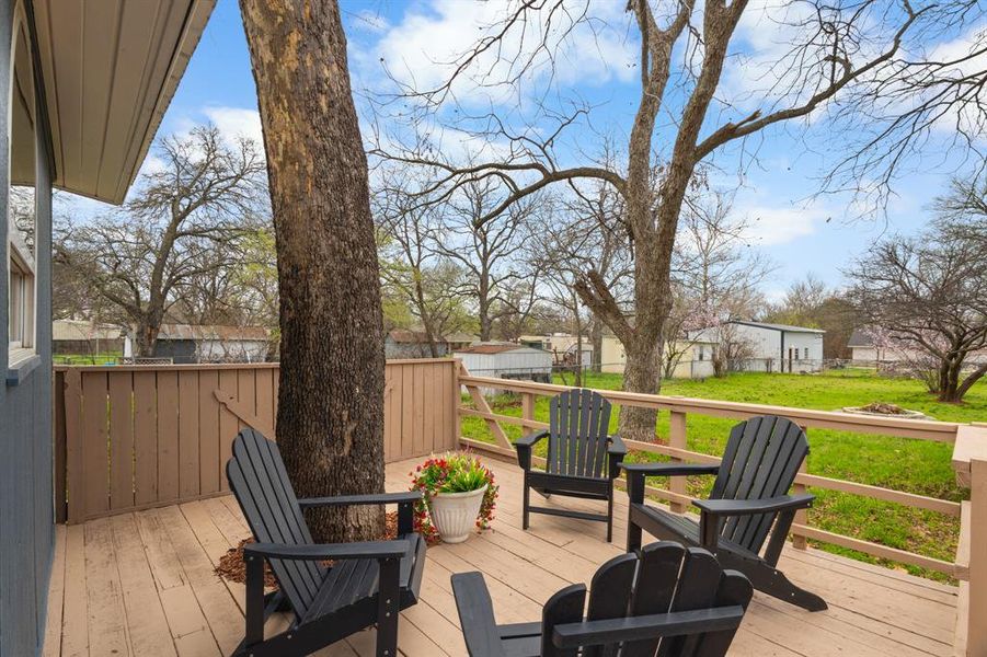 Exterior details and patio area of a home in , Alvord (Image 22).