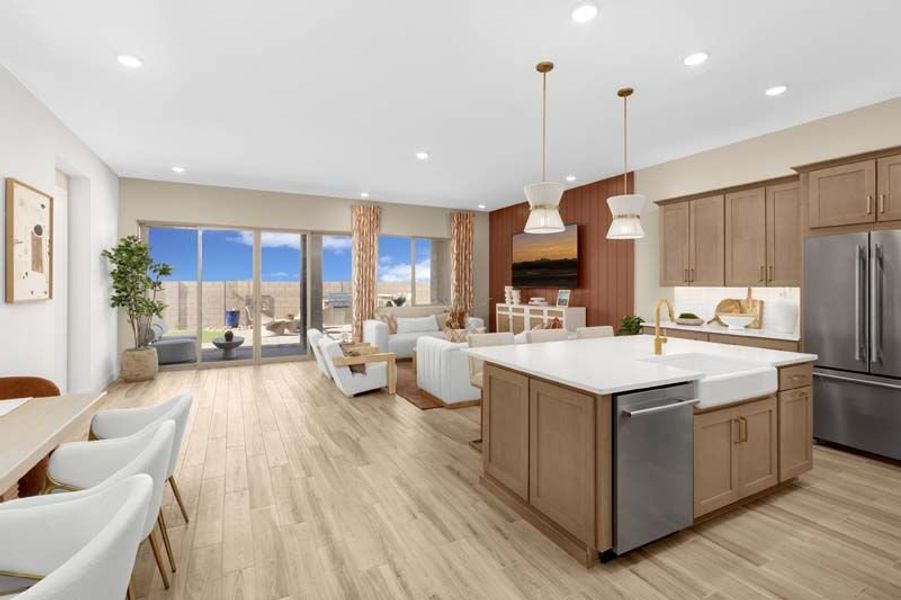 Representative furnished interior of a home built from the Azure by Mattamy Homes in Silverbell Ridge, Tucson (Image 6). Representative furnished interior of a home built from the Azure by Mattamy Homes in Silverbell Ridge, Tucson (Image 6).