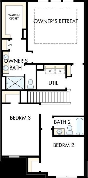 2D floor plan layout of this home in Grandview Terrace, Canton, GA (Image 3).