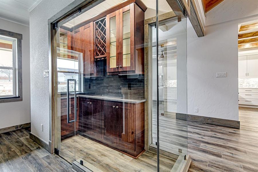 Glass Enclosed Wine Room Glass Enclosed Wine Room