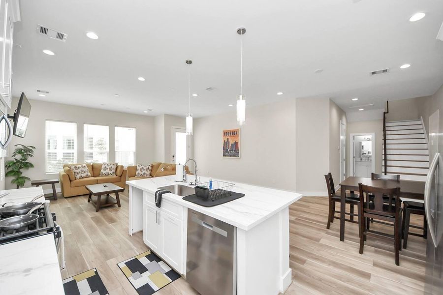 Furnished interior view inside a new home in , Houston (Image 43). Furnished interior view inside a new home in , Houston (Image 43).