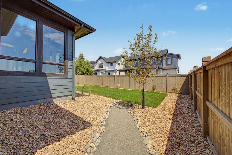 Exterior details and patio area of a home in West Grange, Longmont (Image 28). Exterior details and patio area of a home in West Grange, Longmont (Image 28).