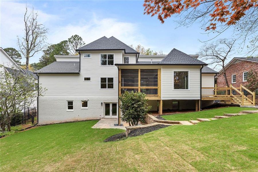 Front exterior of a new home in , Atlanta, GA, highlighting curb appeal (Image 25).