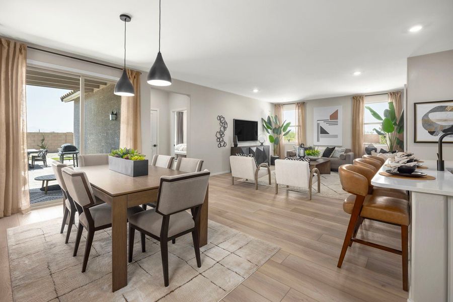 Representative furnished interior of a home built from the Plan 1745 Modeled by KB Home in Bella Tierra, Tucson (Image 7).